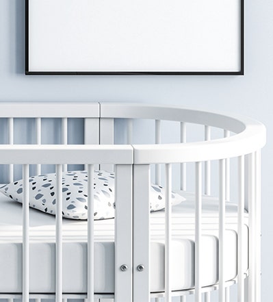 Organic Cotton Oval Crib Mattress