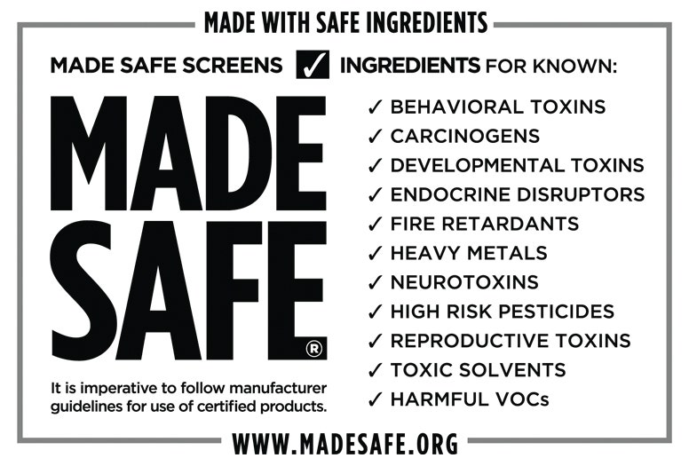 Made Safe Logo Certification - made with safe ingredients