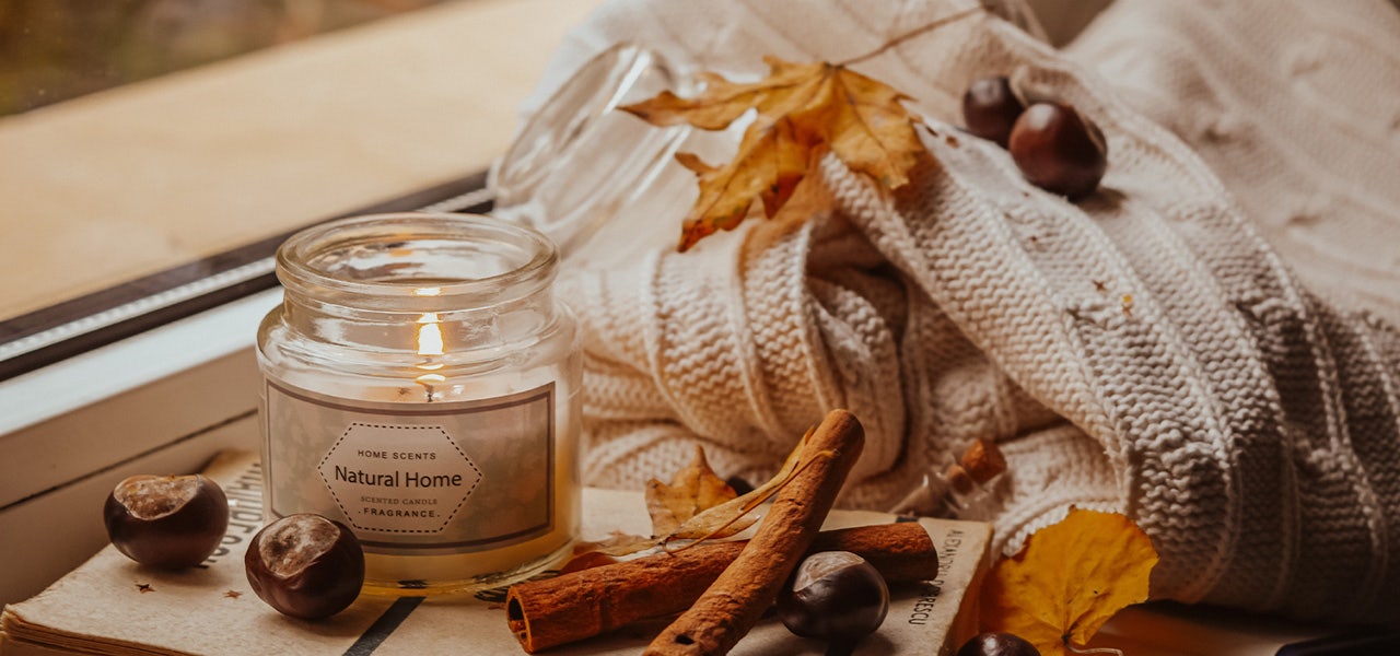 A "natural" candle that may display greenwashing claims