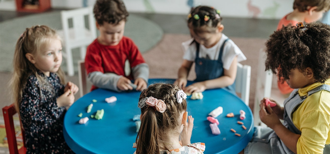 Children sitting in close proximity when they return to school