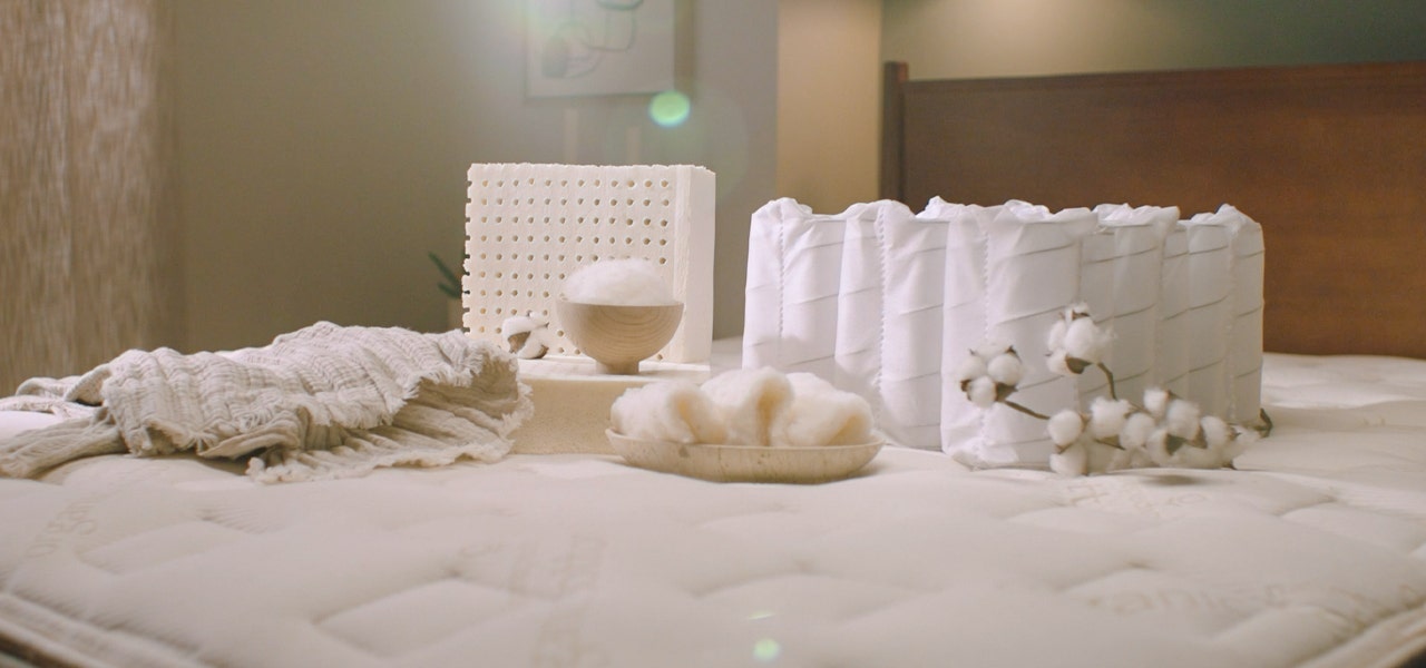 naturepedic mattress materials including organic cotton, encased coils, organic wool and organic latex