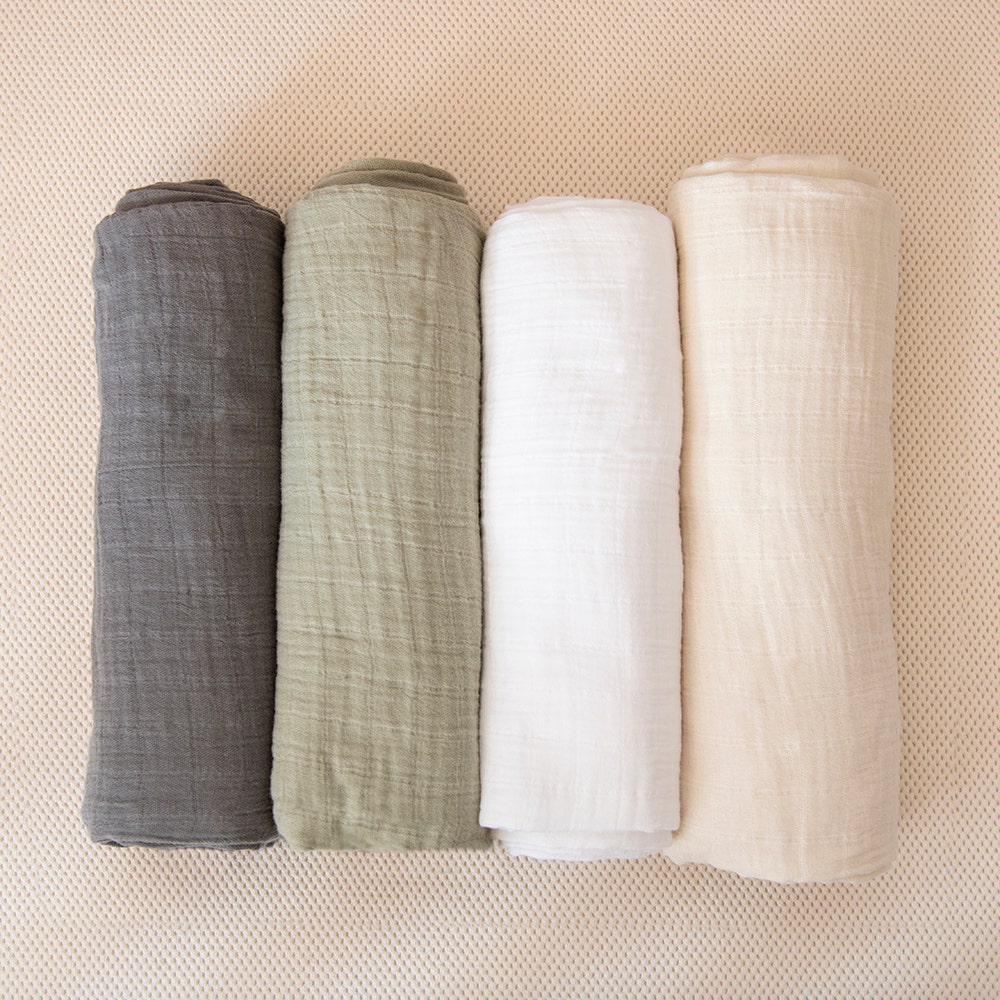 Muslin swaddle blanket colorways