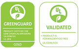 Greenguard Gold & Formaldehyde-Free Certified Logo